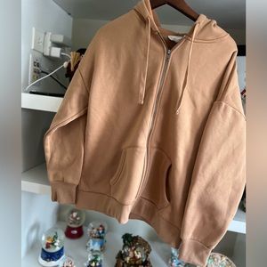 Hippie Rose Oversized Zip Hoodie women size M